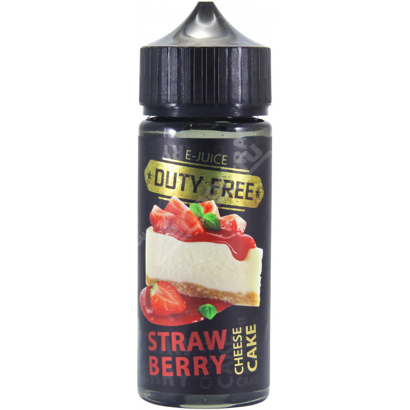 Фото и внешний вид — DUTY FREE BLACK - Strawberry Cheesecake 120мл