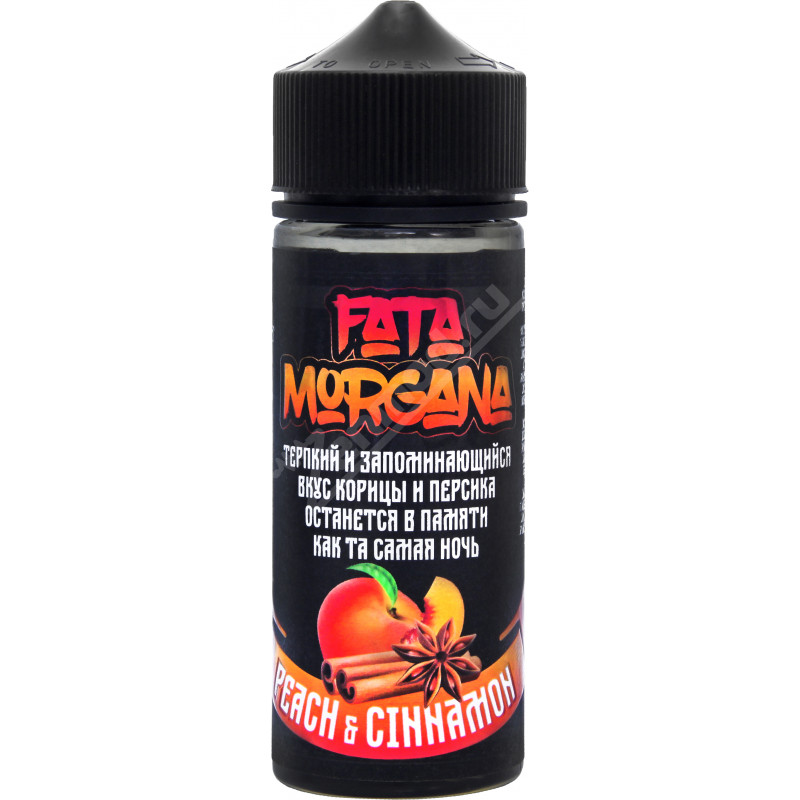 Фото и внешний вид — FATA MORGANA - Peach and Cinnamon 120мл