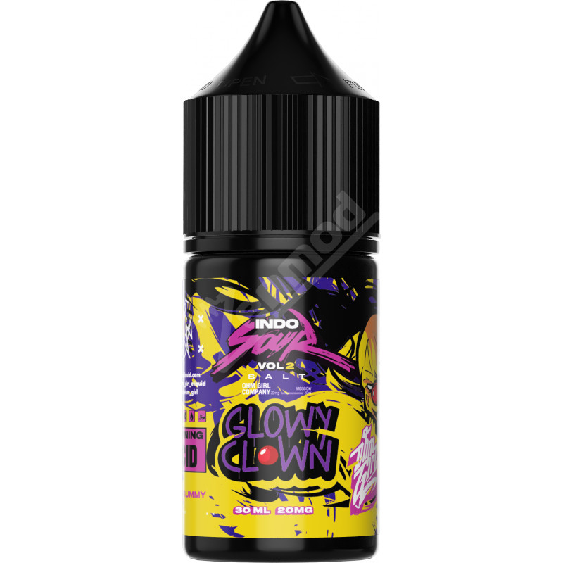 IndoSour SALT - Glowy Clown 30мл Фото и внешний вид — IndoSour SALT - Glowy Clown 30мл