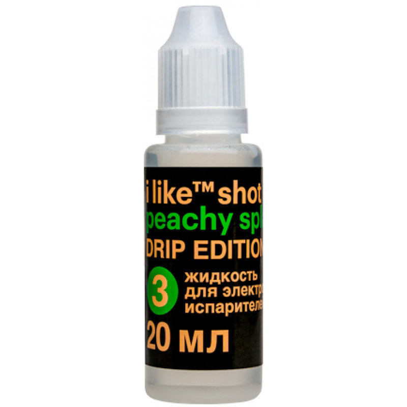 Фото и внешний вид — I Like Shot Peachy Splash Drip Edition 20мл