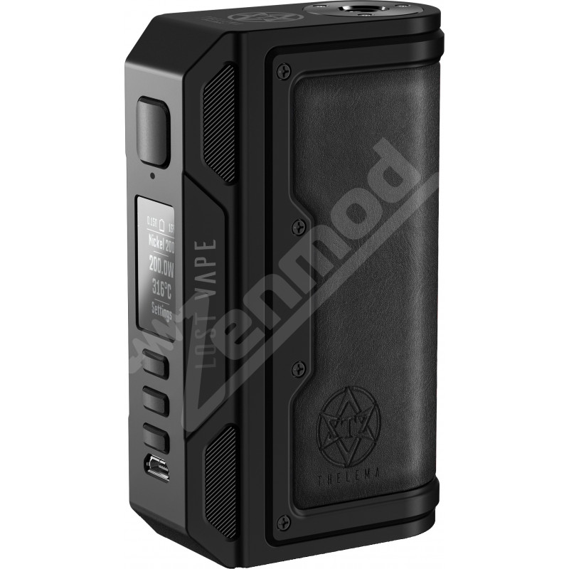 Фото и внешний вид — Lost Vape Thelema DNA250C Box Mod Black Calf Leather